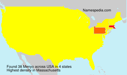 Surname Menyo in USA Surname Menyo in USA