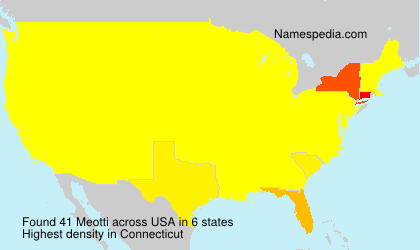 Surname Meotti in USA Surname Meotti in USA