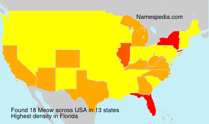 Surname Meow in USA Surname Meow in USA