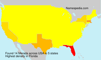 Surname Merada in USA Surname Merada in USA