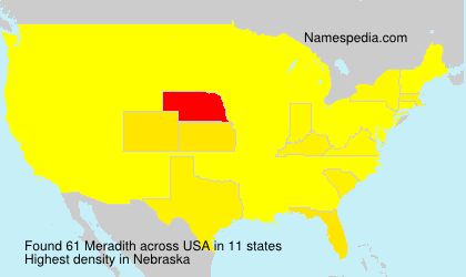 Surname Meradith in USA Surname Meradith in USA