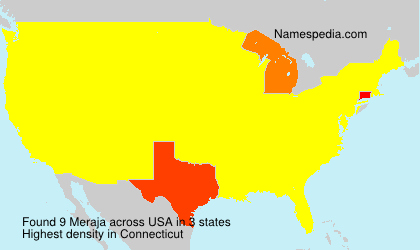 Surname Meraja in USA Surname Meraja in USA