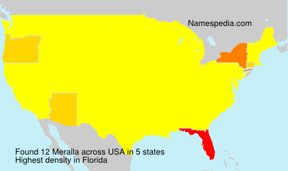 Surname Meralla in USA Surname Meralla in USA