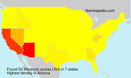 Surname Merancio in USA Surname Merancio in USA