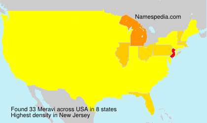 Surname Meravi in USA Surname Meravi in USA