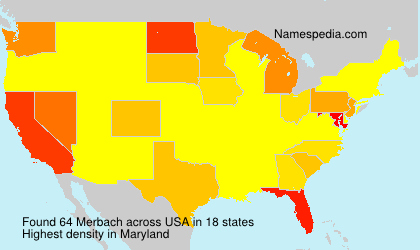 Surname Merbach in USA Surname Merbach in USA