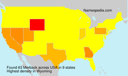 Surname Merback in USA Surname Merback in USA