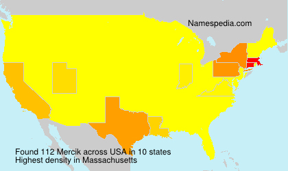 Surname Mercik in USA Surname Mercik in USA