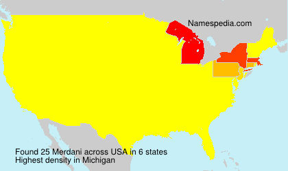Surname Merdani in USA Surname Merdani in USA