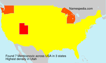 Surname Merdzanovic in USA Surname Merdzanovic in USA