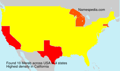 Surname Mereb in USA Surname Mereb in USA
