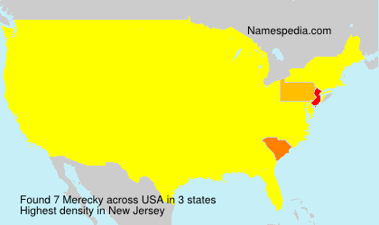 Surname Merecky in USA