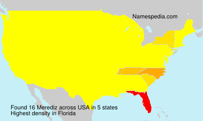 Surname Merediz in USA Surname Merediz in USA