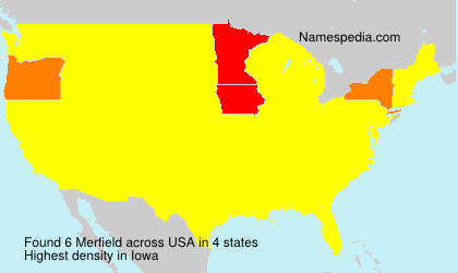 Surname Merfield in USA Surname Merfield in USA