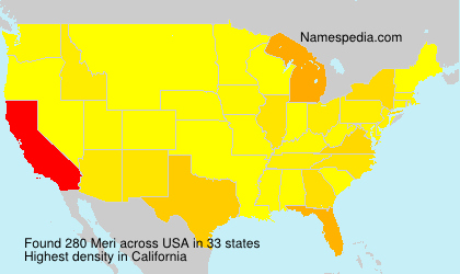 Surname Meri in USA Surname Meri in USA