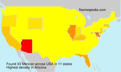 Surname Merican in USA Surname Merican in USA