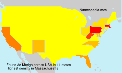 Surname Merigo in USA Surname Merigo in USA