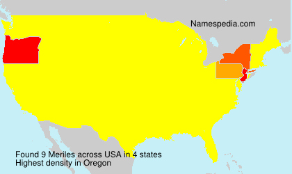 Surname Meriles in USA Surname Meriles in USA