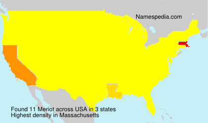 Surname Meriot in USA Surname Meriot in USA