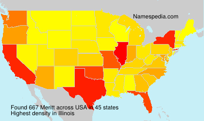 Surname Meritt in USA Surname Meritt in USA