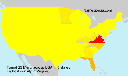 Surname Merix in USA Surname Merix in USA
