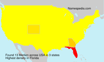 Surname Merlien in USA Surname Merlien in USA