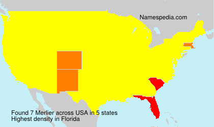 Surname Merlier in USA Surname Merlier in USA