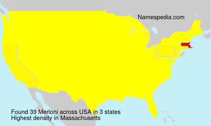 Surname Merloni in USA Surname Merloni in USA