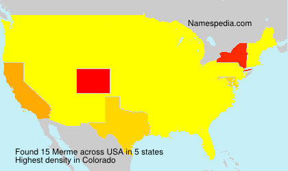 Surname Merme in USA Surname Merme in USA