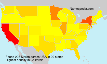 Surname Meron in USA Surname Meron in USA