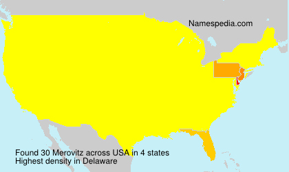 Surname Merovitz in USA Surname Merovitz in USA