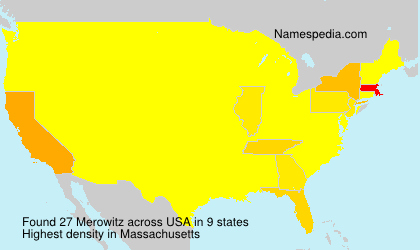 Surname Merowitz in USA Surname Merowitz in USA