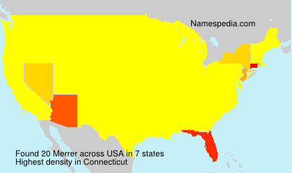 Surname Merrer in USA Surname Merrer in USA