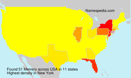 Surname Merrero in USA Surname Merrero in USA