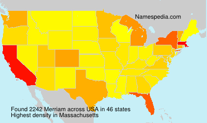 Surname Merriam in USA Surname Merriam in USA