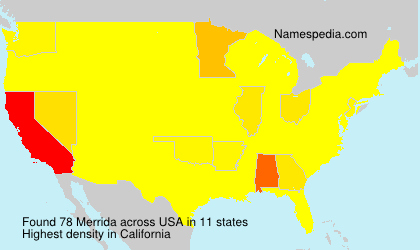 Surname Merrida in USA Surname Merrida in USA