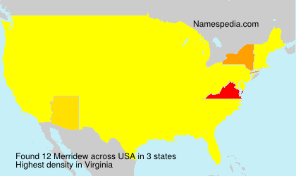 Surname Merridew in USA Surname Merridew in USA