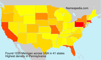 Surname Merrigan in USA Surname Merrigan in USA