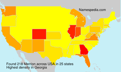 Surname Merrion in USA Surname Merrion in USA