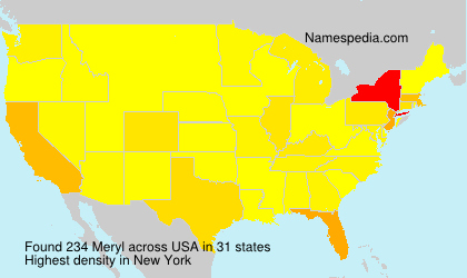 Surname Meryl in USA Surname Meryl in USA