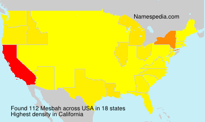 Surname Mesbah in USA Surname Mesbah in USA