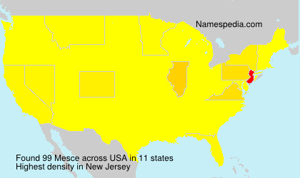 Surname Mesce in USA Surname Mesce in USA