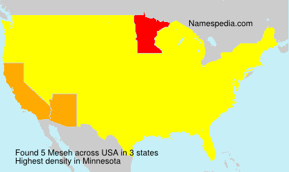 Surname Meseh in USA Surname Meseh in USA