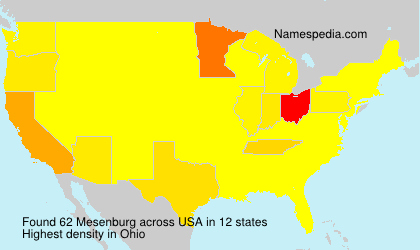 Surname Mesenburg in USA Surname Mesenburg in USA