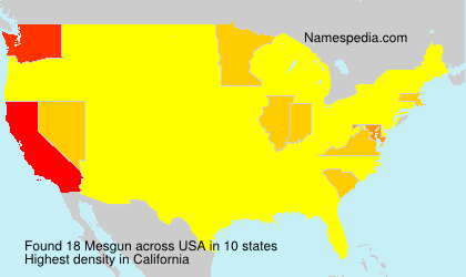 Surname Mesgun in USA Surname Mesgun in USA
