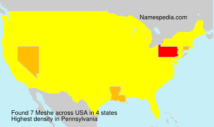 Surname Meshe in USA Surname Meshe in USA