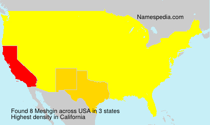 Surname Meshgin in USA Surname Meshgin in USA