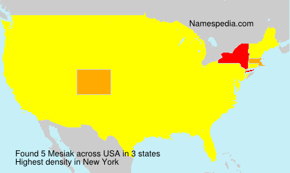 Surname Mesiak in USA Surname Mesiak in USA
