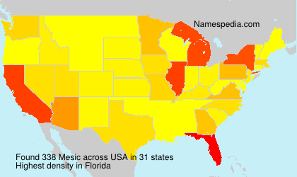 Surname Mesic in USA Surname Mesic in USA