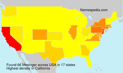 Surname Mesinger in USA Surname Mesinger in USA